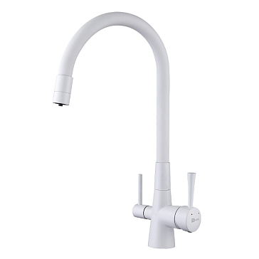 Изображение товара Смеситель для кухни Lemark Comfort LM3075W, белый
