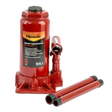 Изображение товара Домкрат гидравлический бутылочный Sparta 50324 (8т, h=205-385мм)