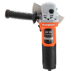 Сетевая УШМ Patriot AG 126 (макс вращение круга 11000 оборотов/мин, вес инструмент 2.5 кг, бытовая)
