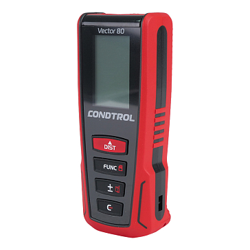 Изображение товара Лазерный дальномер Condtrol Vector 80, 1-4-099 (дальность 80 м, погрешность 1,5 мм, поддержка смартфона)