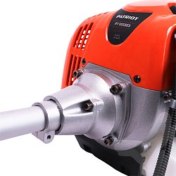 2-х тактный бензиновый триммер Patriot PT 5555ES Country (объем двигателя 52 см³, бак 1.1 л, леска + нож)