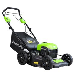 Самоходная аккумуляторная газонокосилка Greenworks 2506807 (40В, 46см, бесщеточная)