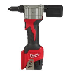 Аккумуляторный заклепочник Milwaukee M12 BPRT-201X 4933464405, 12В, Li-Ion, 2 А*ч, 2,4-4,8 мм, кейс 