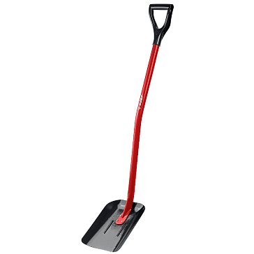 Изображение товара Лопата совковая Зубр МАСТЕР 39525, стальной изогнутый черенок с рукояткой, 295 х 230 х 1200 мм, полотно 1.5 мм