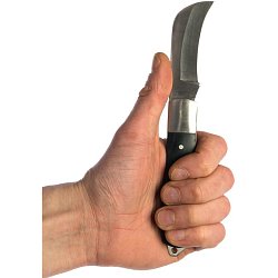 Нож для снятия изоляции КВТ НМ-02 монтерский большой складной с изогн.лезвием 57597