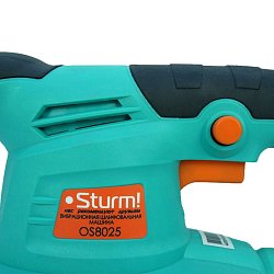 Вибрационная шлифмашина Sturm! OS8025, 250 Вт, 12000об/мин, 90х187мм, подключение пылесоса