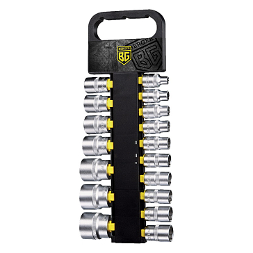 Изображение товара Набор торцевых головок Berger BG2036 1/2" SuperLock, 17 предметов