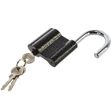 Изображение товара Навесной замок Сибртех ЗН2-М1 91611 (60 мм, чугун, 3 ключа)