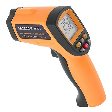 Изображение товара ИК-термометр Мегеон 16700 лазерный пирометр бытовой с подсветкой