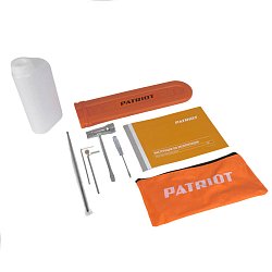 Бензопила для резьбы скульптур одноручная Patriot 2512 (рабочий объем 25 см3, количество звеньев 44, ширина паза 1.3 мм)