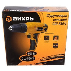 Сетевая дрель-шуруповерт Вихрь СШ-550/1 72/16/2