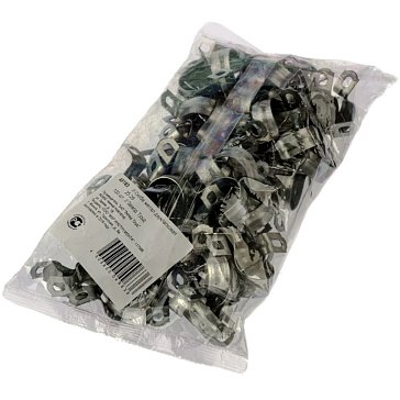 Изображение товара Двухлапковая металлическая скоба Сибртех 48193, цинк, 25 мм, 100 шт