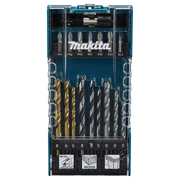 Изображение товара Набор сверл и бит Makita D-74887, 17 шт.
