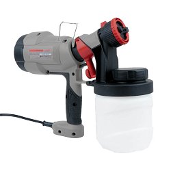 Электрический бытовой краскопульт Crown CT31013, объем бачка 0,9 л, мощность 400 Вт, регулировка