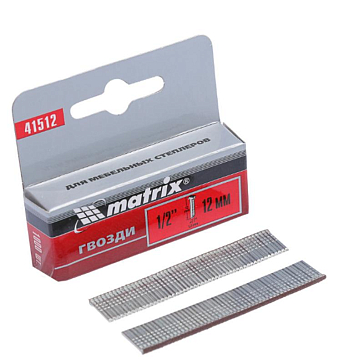 Изображение товара Гвозди со шляпкой Matrix MASTER 41512 12 мм 1000 шт для мебели и отделки