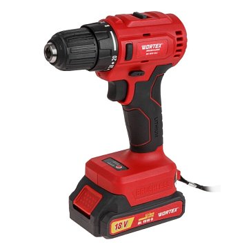 Изображение товара Дрель-шуруповерт Wortex BD18151DLi0029 18 В 50 Нм бесщеточная, кейс