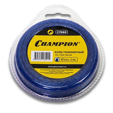 Изображение товара Корд триммерный Champion Alu Twist C7060, 2.0мм*15м, витой 