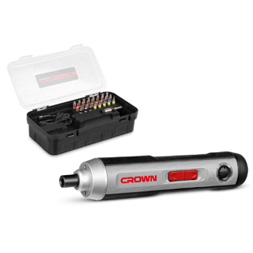 Изображение товара Аккумуляторная отвертка Crown CT22033 IMC с максимальным крутящим моментом 7.2 Нм