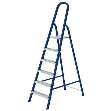 Изображение товара Стремянка Сибртех 97846, 6 ступеней, стальная, Россия