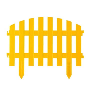 Изображение товара Декоративный забор Grinda Ар Деко 422203-Y 28х300 см желтый 7 секций