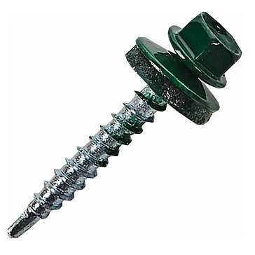 Изображение товара Саморез кровельный Starfix SM-24061-5000, 4.8х29 мм цинк, шайба с прокл., PT3, RAL 6005 (5000 шт в коробе)