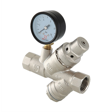 Изображение товара Подпиточный клапан Valtec с фильтром и манометром 1/2" VT.515.N.04