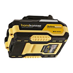 Аккумулятор Hanskonner HBP2004, 18 В, 1BS, 4.0 Ач, USB-разъем