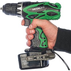 Аккумуляторная дрель-шуруповерт Hitachi DS12DVF3-RB + фонарь
