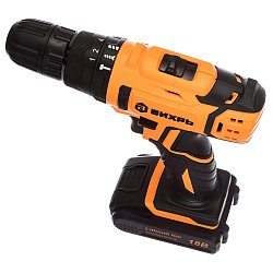 Аккумуляторная ударная дрель-шуруповерт Вихрь ДА-18Л-2КУ 72/14/17 (напряжение 18v, емкость 2 Ач)