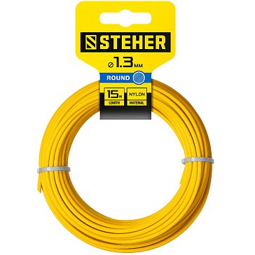Изображение товара Леска для триммера Steher 75001-1.3 круг, 1.3 мм, 15 м