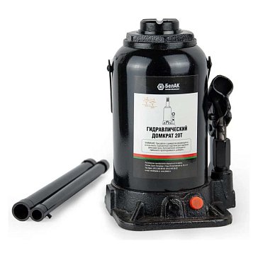 Изображение товара Домкрат БелАК БАК.00036 гидравлический бутылочный 20 тонн Россия