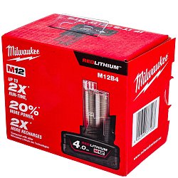 Аккумулятор MILWAUKEE M12 B4 4932430065 (12v, 4ач)