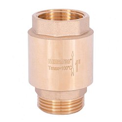 Обратный клапан латунный Belamos FV-D (ДУ 35, 1", пружинный)