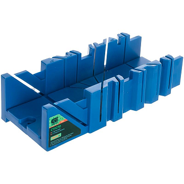 Изображение товара Пластмассовое стусло Сибртех 22576 для точных распилов под углами 45 90 22.5 градусов