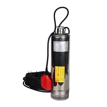 Изображение товара Насос колодезный с поплавком Stout SPW-0001-200750 Q=90 л/мин H=45 м