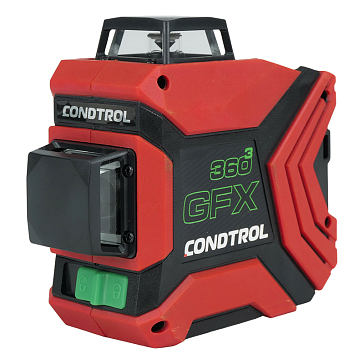 Изображение товара Лазерный уровень Condtrol GFX360-3 с зеленым лазером и 3 лучами