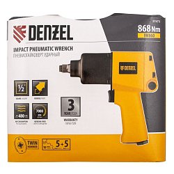 Ударный пневмогайковерт Denzel IW860 57473 + набор головок