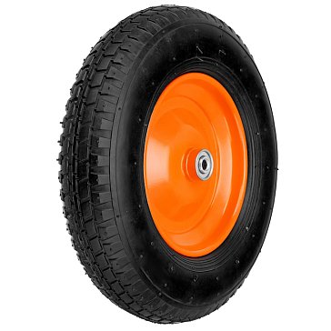 Изображение товара Колесо пневматическое Palisad 68947, 4.80/4.00-8 D380мм, подш. внут. диам. 12мм, длина оси 90мм