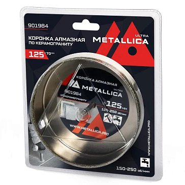 Изображение товара Коронка алмазная Metallica Ultra 901984 125х70 мм по керамограниту и плитке