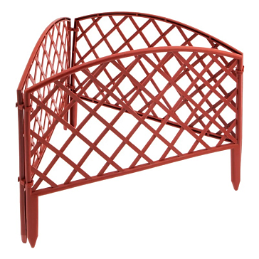 Изображение товара Забор декоративный Palisad "Сетка" 65026, 24х320 см, терракот