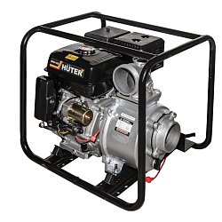 Бензиновая мотопомпа для грязной воды Huter MPD-100, 70/11/6 (производительность 1800 л/мин, высота 32 м, глубина всасывания 8 м)