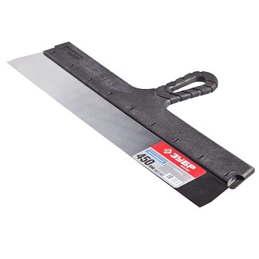 Изображение товара Фасадный шпатель Зубр 10077-45 нержавеющая сталь 450 мм комфортный инструмент для фасадных работ