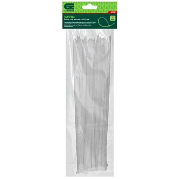 Изображение товара Пластиковые хомуты Сибртех 45582 400х8 мм 50 шт для труб и проводов