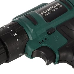 Дрель-шуруповерт аккумуляторная Favourite 158121021-1, OBS 21 DC SET PROMO, 21 В, 2* 1.5Ач