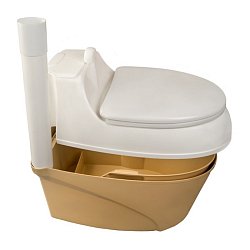 Биотуалет торфяной (компостный) Piteco 506 для загородного дома (с крышкой)