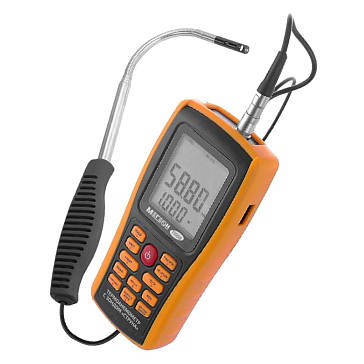 Изображение товара Анемометр с зондом струна Мегеон 11008 профессиональный для измерения скорости и температуры