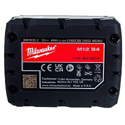Аккумулятор MILWAUKEE M12 B4 4932430065 (12v, 4ач)