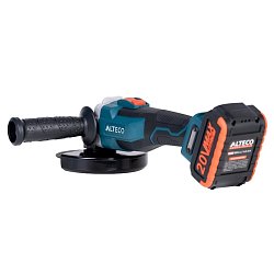 Аккумуляторная угловая шлифмашина Alteco CAGB 18-125 Li BL X2 49832 (диаметр диска 125 мм, лампа)