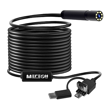 Изображение товара Видеоскоп Мегеон 33053 - профессиональный осмотровый прибор с USB и мобильной совместимостью