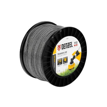 Изображение товара Леска для триммера Denzel EXTRA CORD 96828 3мм 113м зубчатый квадрат